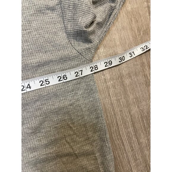 Wildfox Deer Gray Waffle Texture Oversized Slouchy Lightweight Shirt Sz M - Picture 7 of 9